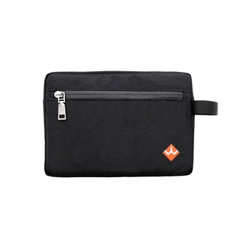 

Smell Proof Case Storage Bag Black Double Zipper Multi-functional 600D Tobacco