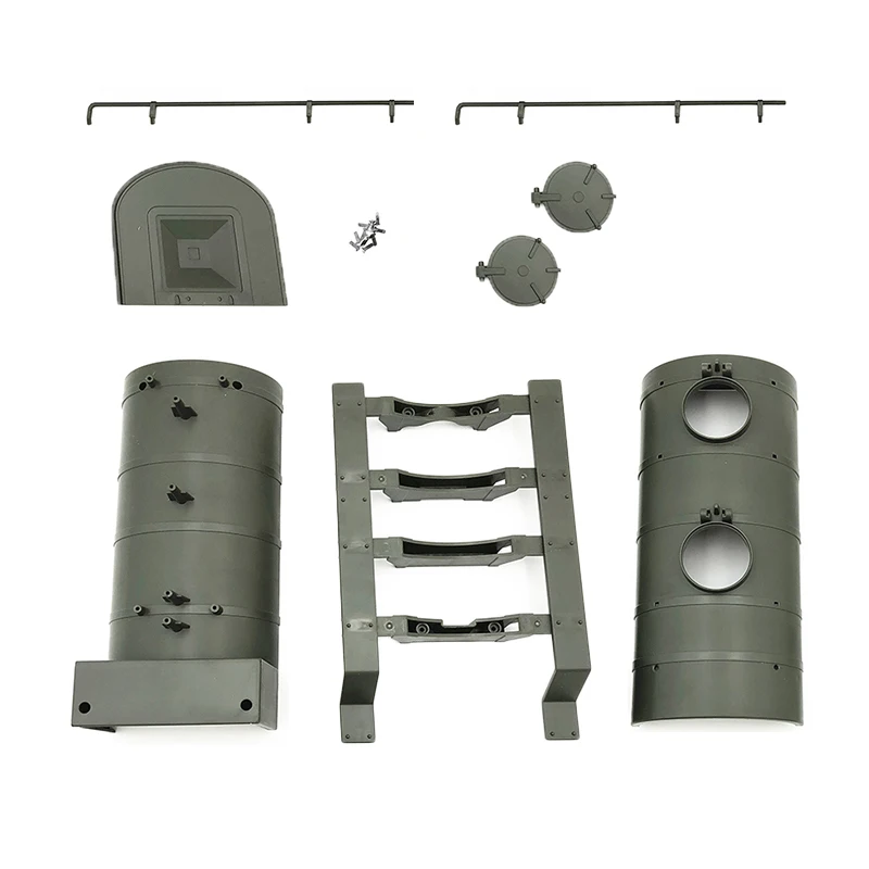 Комплект RC масляный бак B24 B16 B36 DIY военный прицеп игрушка с бусинами гоночный автомобиль
