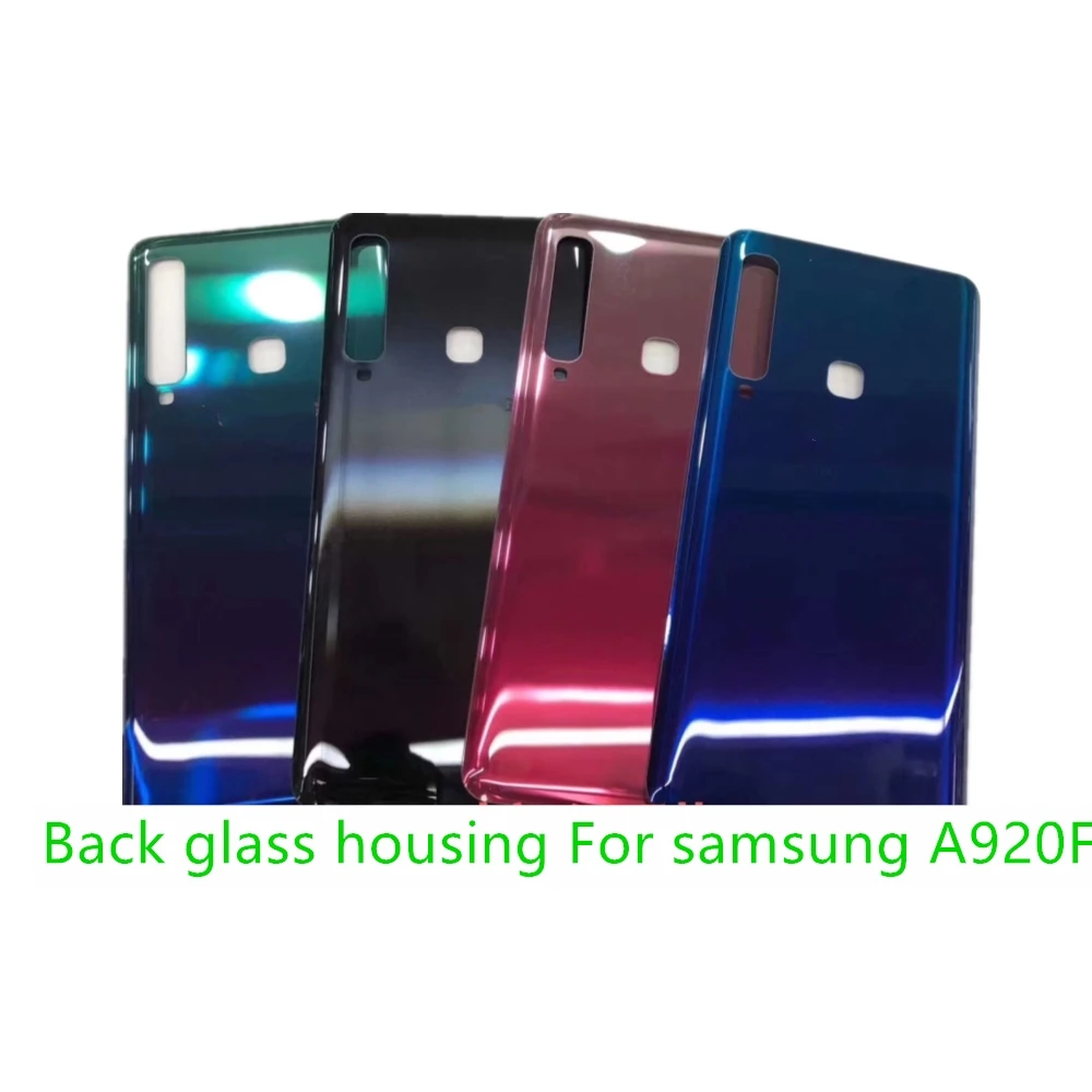Задняя стеклянная крышка для Samsung Galaxy A920F задняя батарейного отсека стеклянный