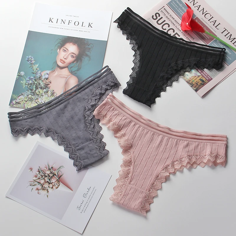Set 6 3 шт./лот, комплект бесшовных трусиков, нижнее белье, женские кружевные трусики, женское модное нижнее белье с низкой талией, мягкие сексуальные трусы, 6 цветов, нижнее белье - Цвет: Set 6