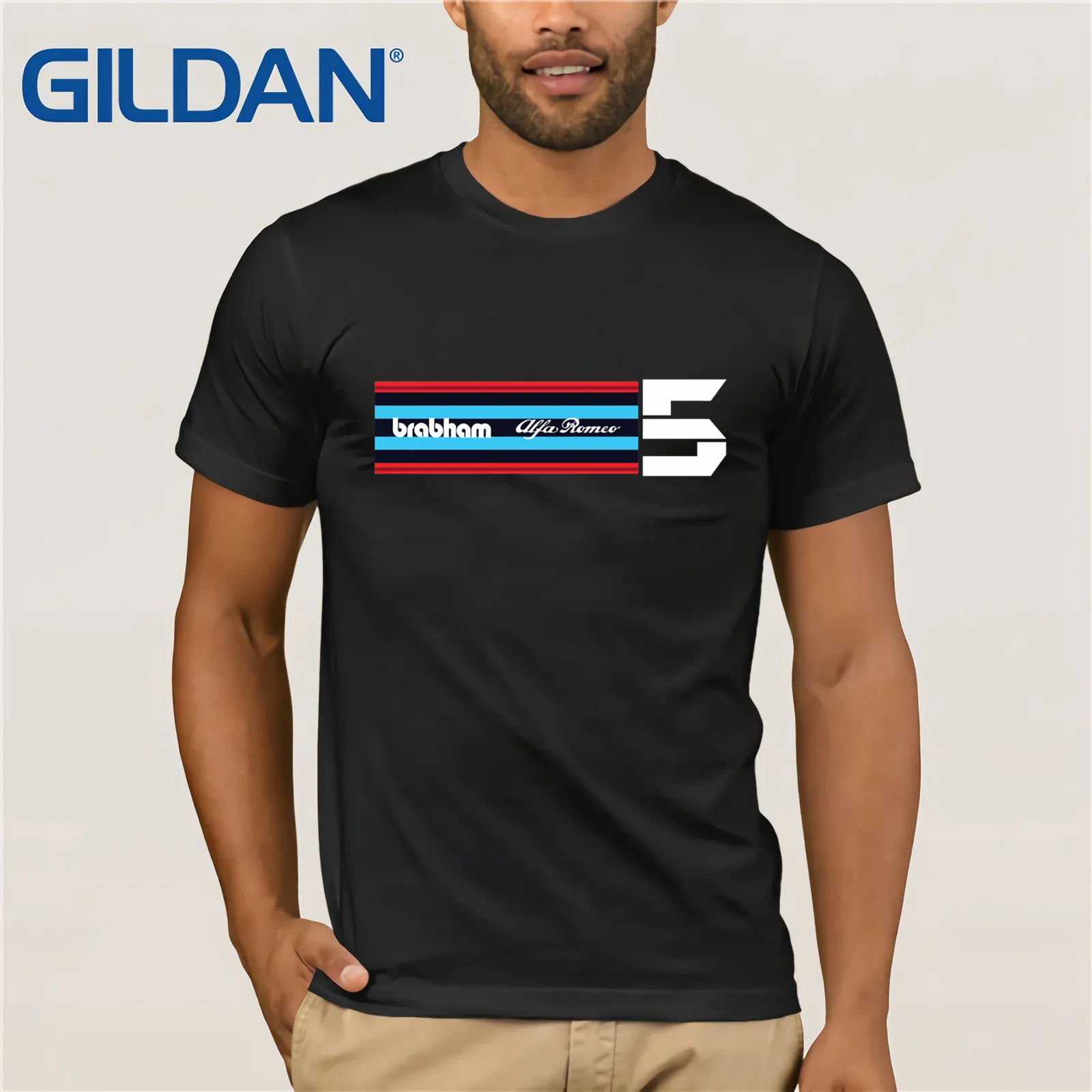 

Brabham F1 Alfa Romeo Retro Design Niki Lauda T-Shirt 2019 Summer Men's Short Sleeve T-Shirt