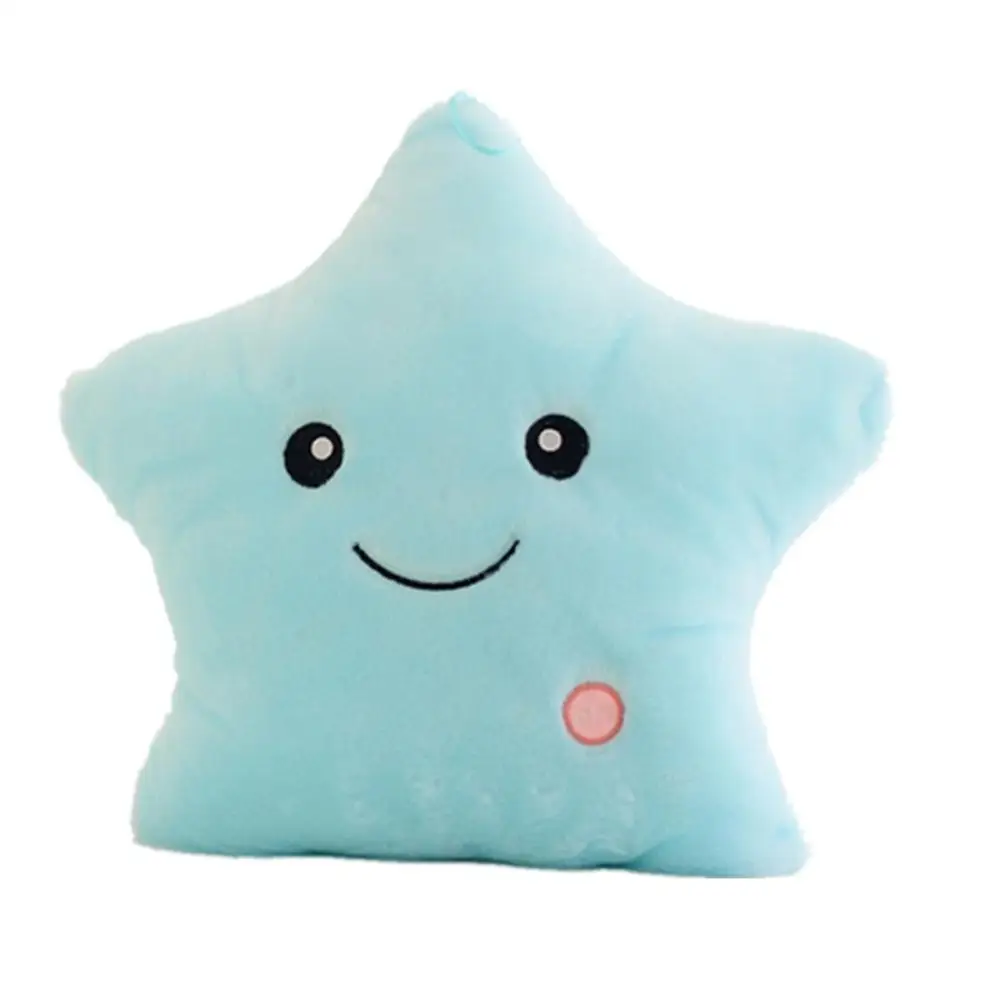 

Luminous Pillow Soft Stuffed Plush Toys For GloryStar Glowing Colorful Stars Cushion LED Light Toys Gift For Kids Children Girls