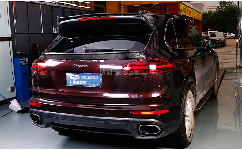 Подходит для Porsche Cayenne спойлер из углеволокна