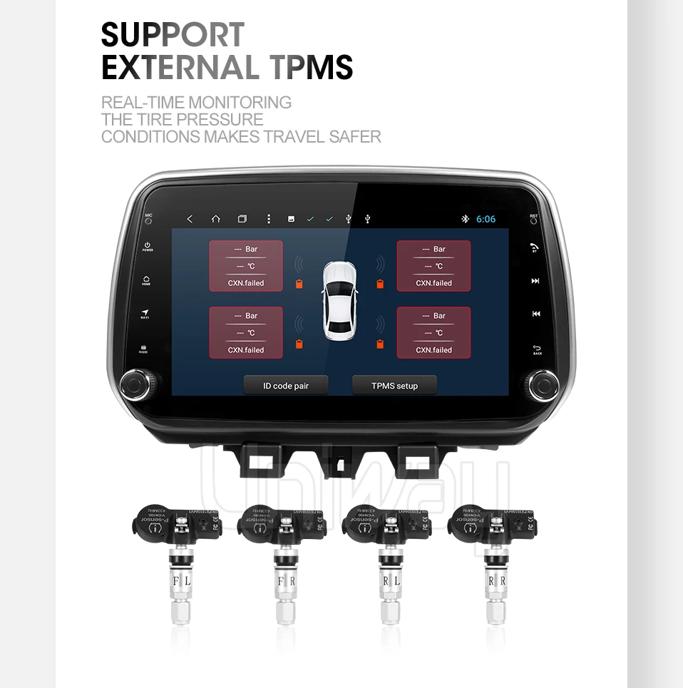Uniway android 9,0 2G+ 3 2G dvd-плеер автомобиля для hyundai Tucson/IX35 мультимедиа автомобильный Радио gps навигация видео плеер