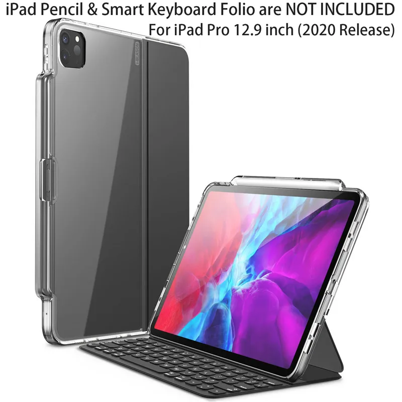 Фонарь с гало для iPad Pro 12 9 (2020) [совместим только официальной смарт клавиатурой Folio] гибридный чехол