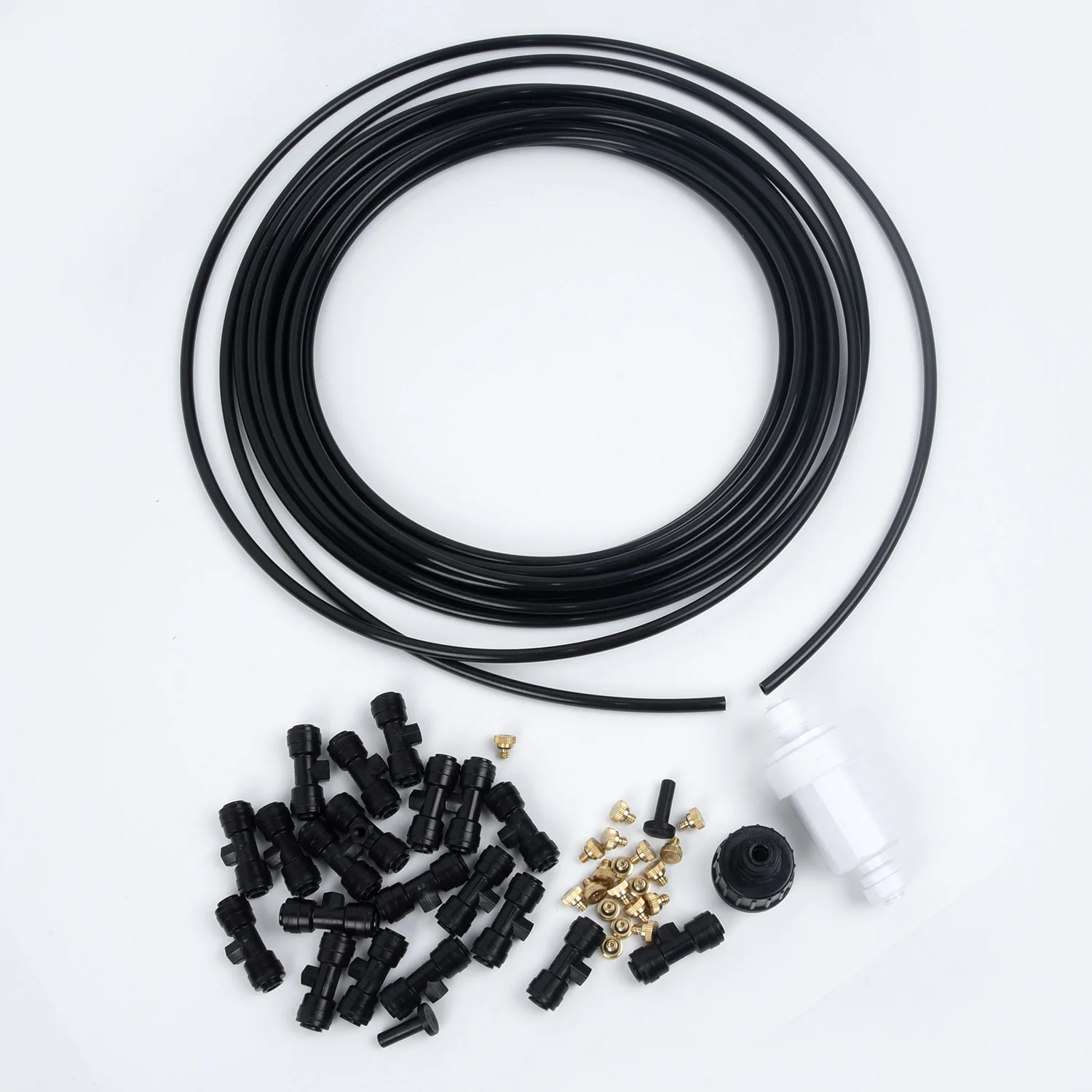 DIY открытый запотевание системы охлаждения сад орошения воды мистер комплект сопел