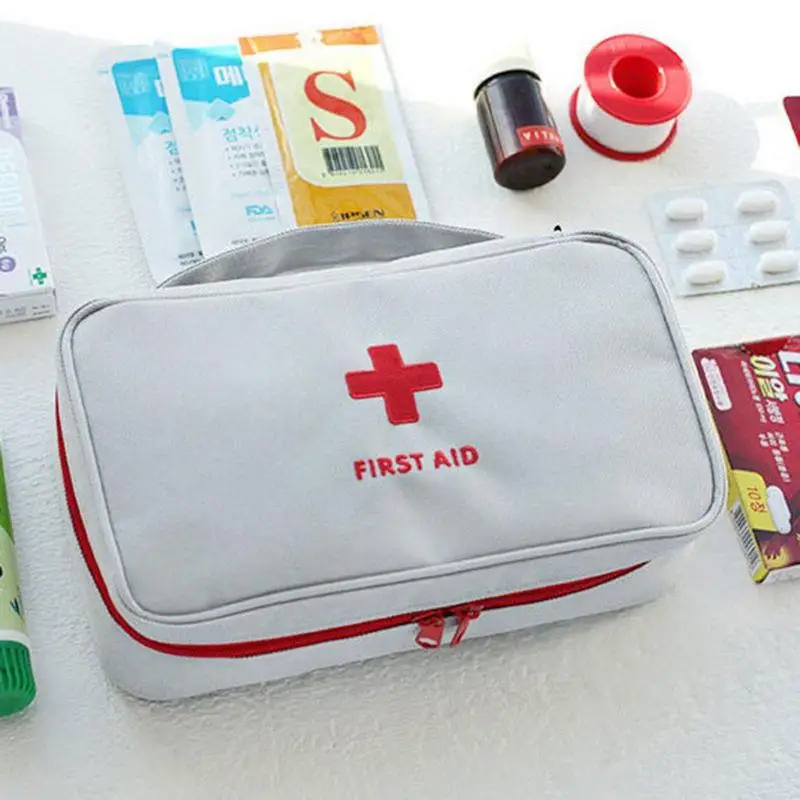 

Portable Travel First Aid Kit Bag Medical Survival Rescue Box Health Care