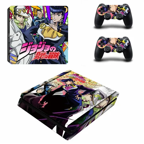 JoJo невероятное приключение PS4 тонкая кожа Стикеры наклейка для Игровые приставки 4 консоли и контроллер PS4 тонкая кожа Стикеры винил - Цвет: YSP4S-3817