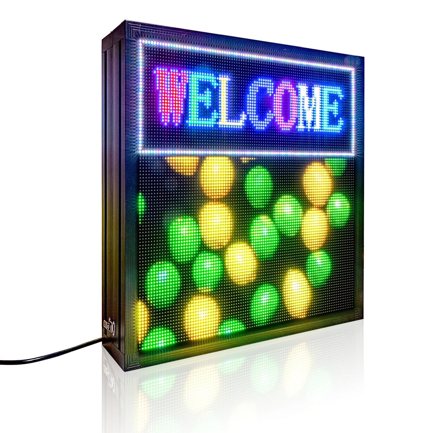 83.6cm Square Outdoor LED Signs Programmable Images Eye-Catching Led Banner Double-Sided Message Board - AliExpress