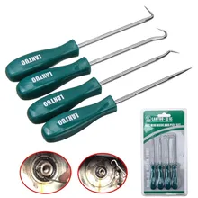 

4Pcs/set Car Vehicle Oil Seal Screwdrivers Set O-Ring Seal Gasket Puller Metal High Hardness Oil Seal Puller O Hook