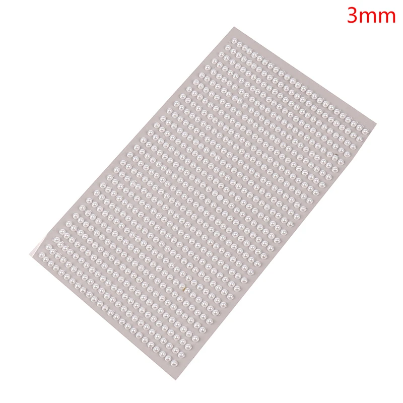 sewing supply near me Half Pearl Beads Self-adhesive Arcylic Flatback Sticker DIY Handmade Jewelry Accessories Scrapbook Stickers PC Decor 3/4/5/6MM Synthetic Leather