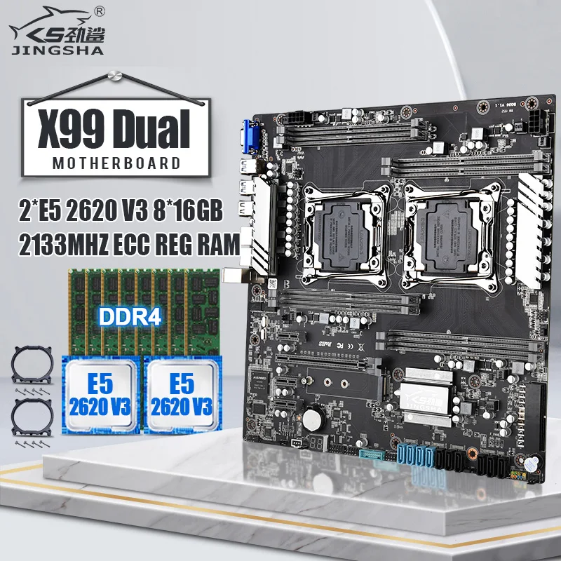 X99Dual 2x2620V3 8x16GB 2133