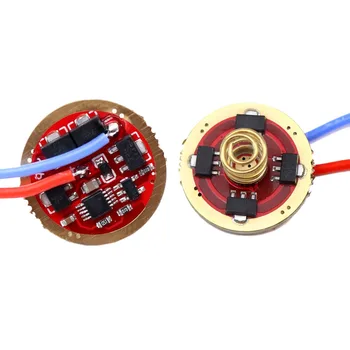 

LED flashlight 20mm Stepless dimming Driver board XHP50 T6 L2 SST40 Driver AMC7135*8 2.8A Driver circuit board with mode memory