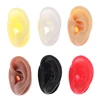 Soft Silicone Ear Model Tattoo Jewelry Practice Piercing Tools Earrings Stud Display Model Body Medical Teaching Props Reuseable 2