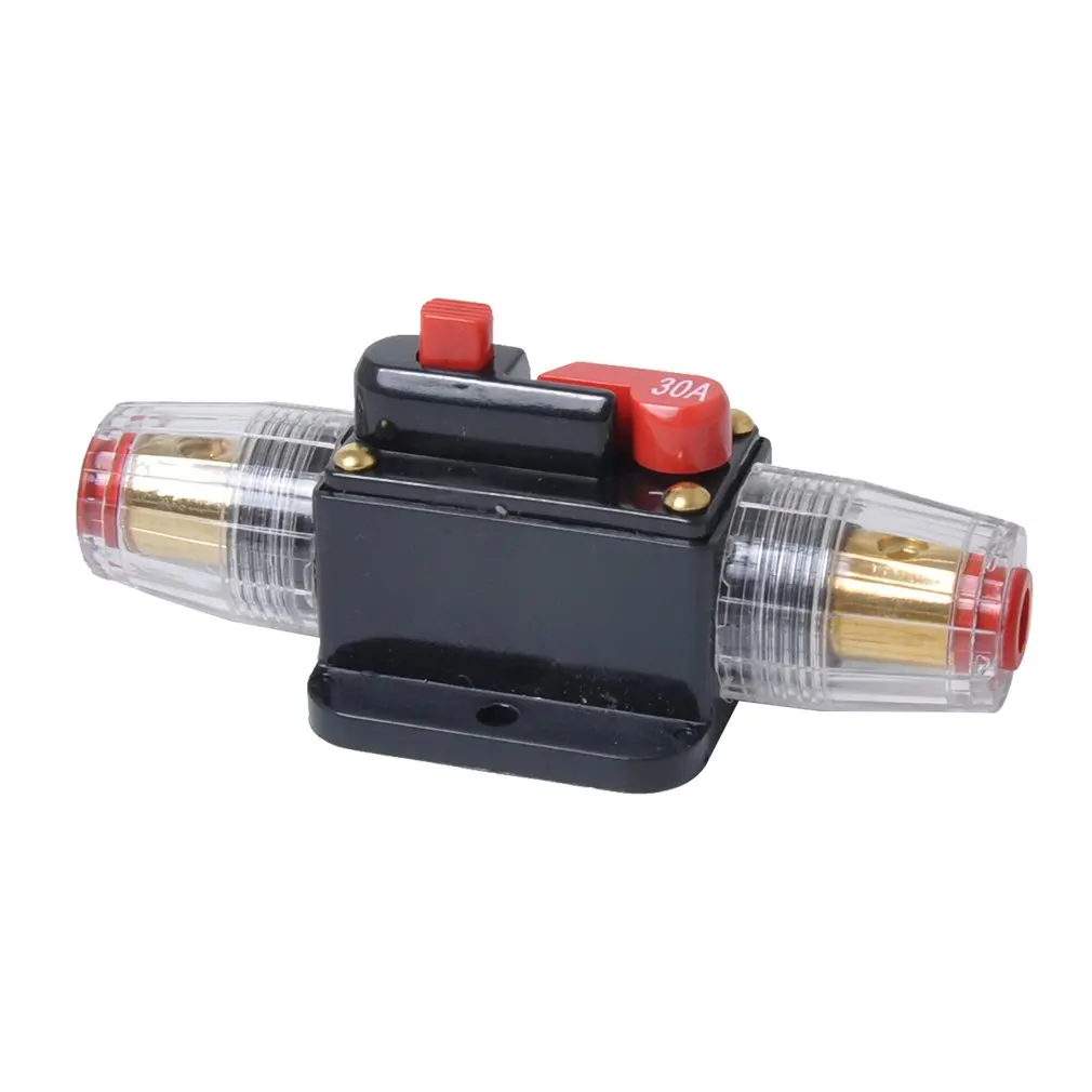 

30A 40A 60A 80A 100A Car Truck Audio Amplifier Circuit Breaker Fuse Holder AGU Style Stereo Amplifier Refit Fuse Adapter