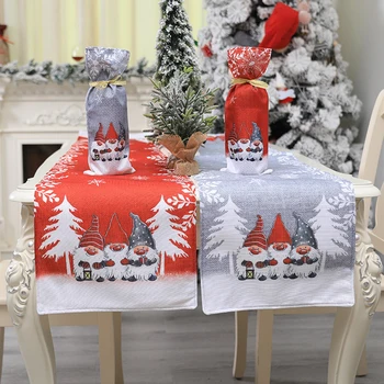 

Christmas Pattern Table runner Dinner Placemat Cloth For Hotel Home Decor