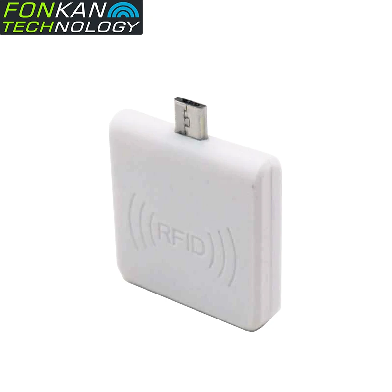 

FONKAN Mini Ultra-small Portable HF 125KHz Android Mobile Phone RFID Reader Module USB OTG Power Supply IC Card Reader