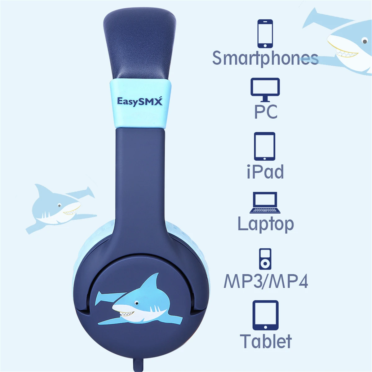 Kids Headphones with Microphone 80 85dB Chirldrens Headsets for MP3 4 PC Smartphone Earphone Kids Birthday Christmas Gifts