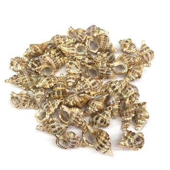 

Natural shell fashion Conch Pendants Charms Necklace pendant for Jewelry Making DIY Bracelet Necklaces Accessories Size 40x48mm
