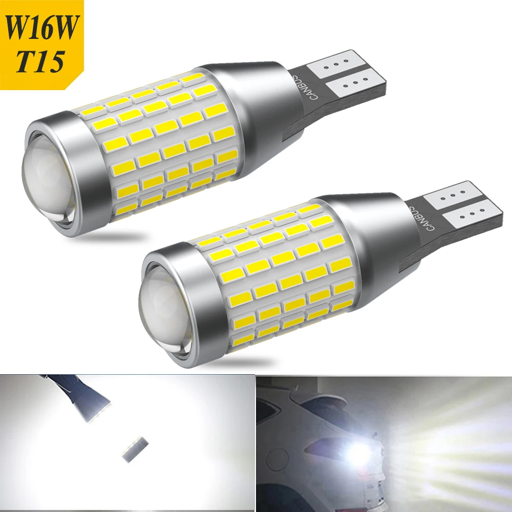 2X CANBUS автомобиля светодиодный W16W 921 T15 T16 87SMD 3014 Резервное копирование лампа фонарь