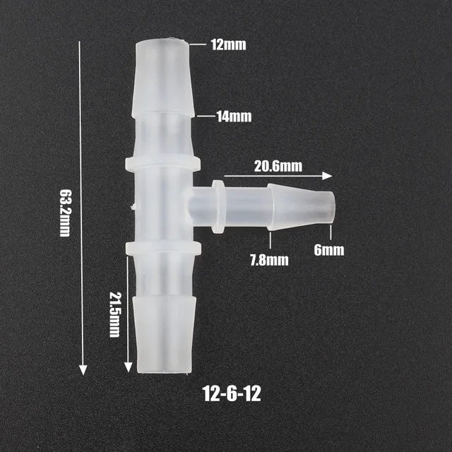 5Db 12 14 Mm-4-10 Mm Pp Redukáló Pólócsatlakozók Akvárium-Halkartály Légszivattyú Levegőztető Szerelvények Csepegtető Öntözési Pagoda Tömlőízület - Image 3