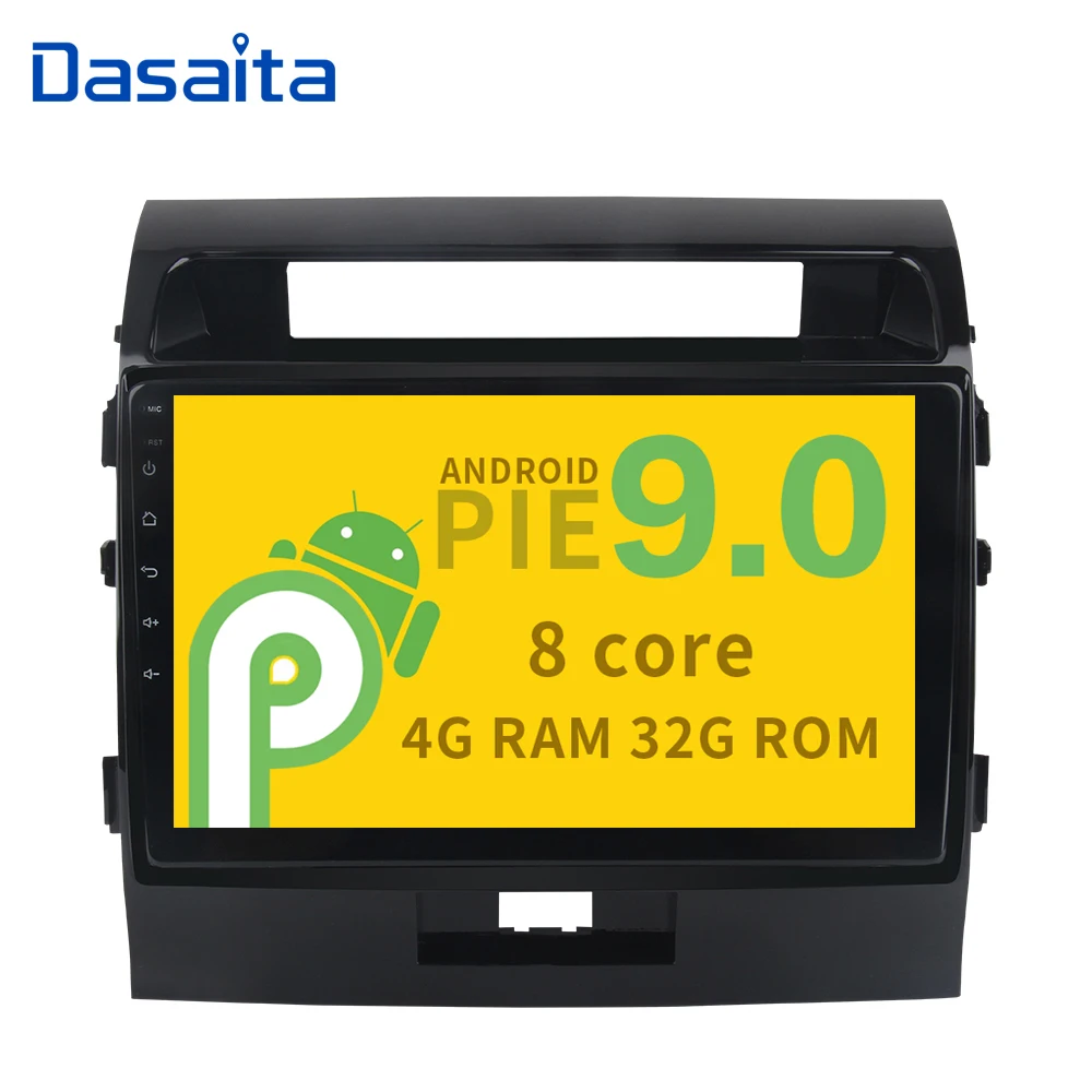Clearance 10.2" HD Digital Capacitive Touch Screen Android 9.0 Car GPS Player for Toyota Land Cruiser LC200 2008 2009 2010 2011 2012 2013 0
