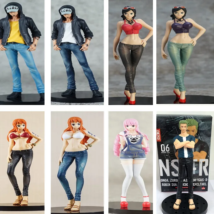 

One Piece Jeans Nami Robin Luo Princess Mononoke Weiwei Sauron Perona Prize Figure Garage Kit Doll Ornaments