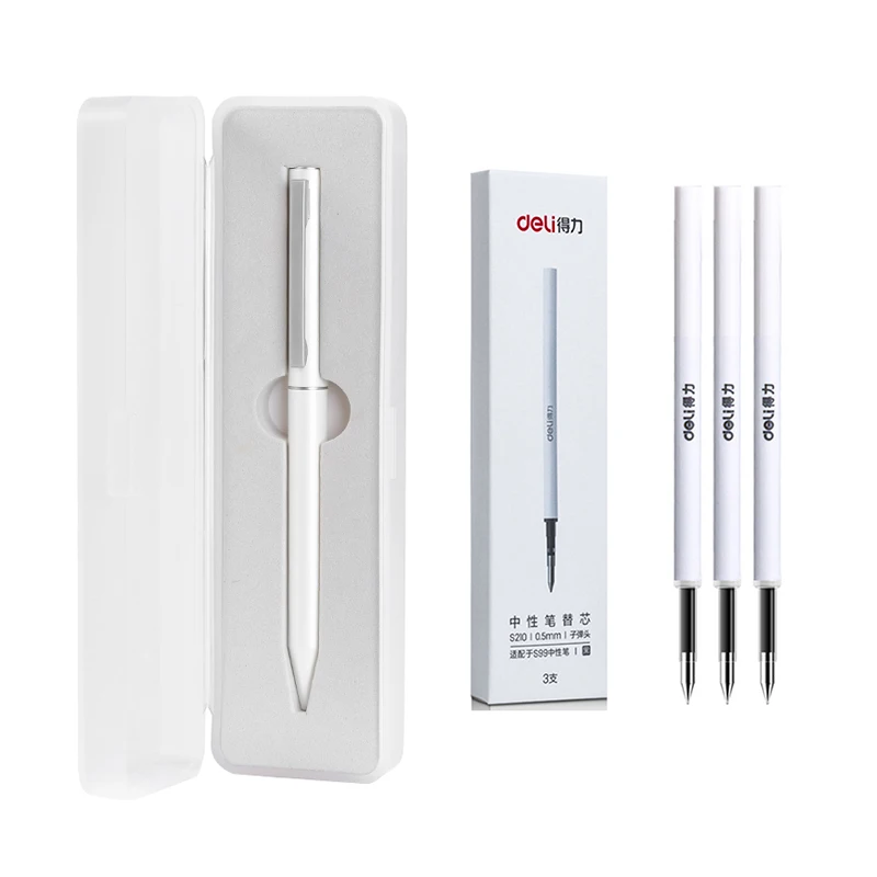 Металлическая гелевая ручка со стержнями 0 5 мм для Xiaomi Mi Pen швейцарский