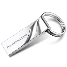Креативный usb флеш-накопитель 128 Гб 64 Гб металлический ключ Флешка 32 ГБ флеш-накопитель 16 ГБ 8 ГБ USB 2,0 флеш-карта памяти бесплатный логотип