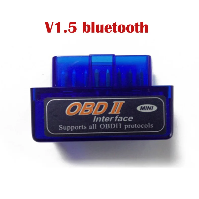 V1.5 OBD2 сканер Bluetooth работает на Android ODB автомобильный Сканнер считыватель кода для