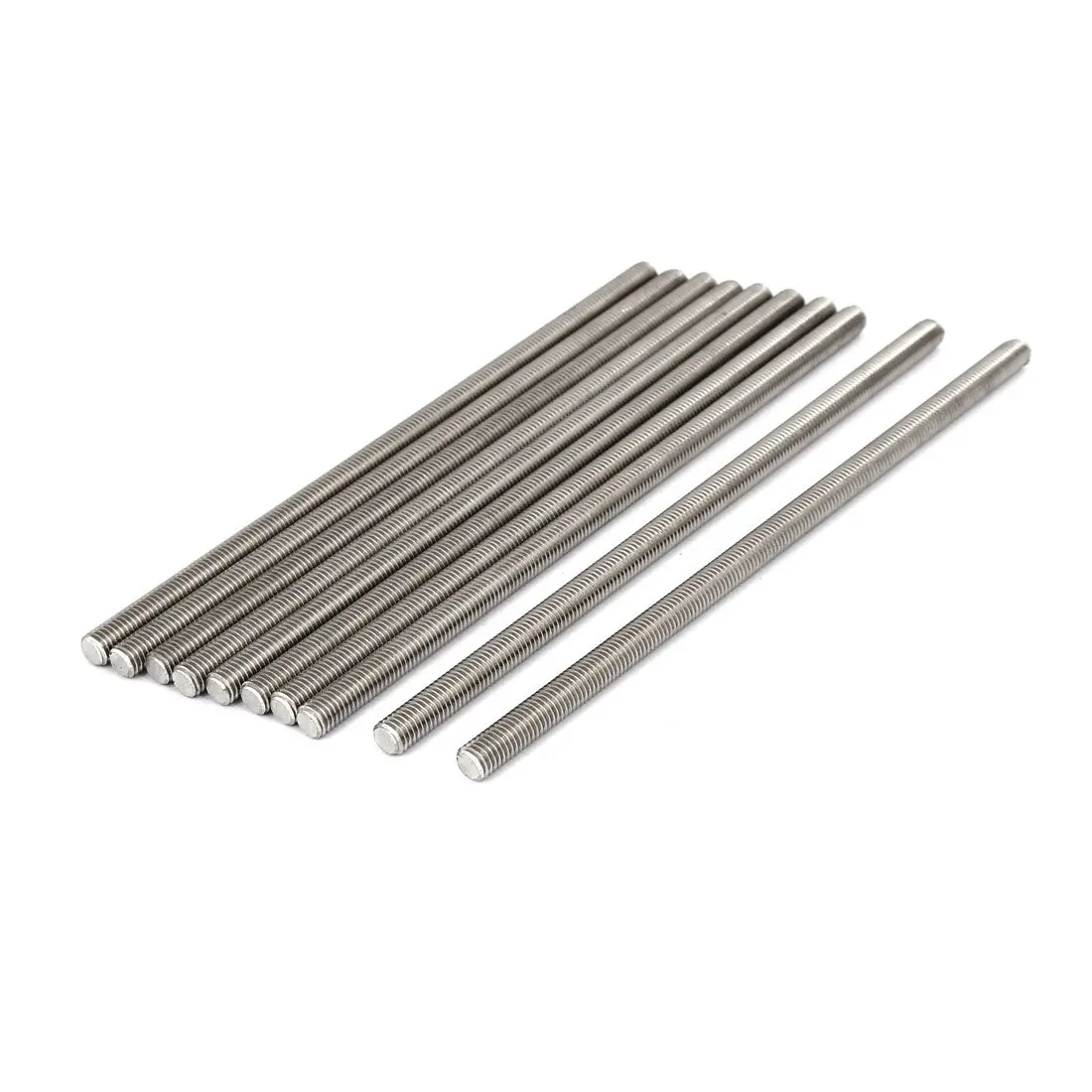 

M8 x 200mm 1.25mm Pitch 304 Stainless Steel Fully Threaded Rods Fasteners 10 Pcs