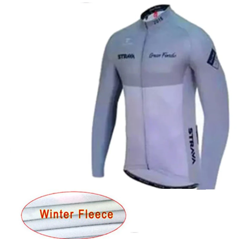 Велокофты, новинка, Зимняя Теплая Флисовая велосипедная одежда Strava с длинным рукавом, одежда для горного велосипеда, одежда Ropa Maillot Ciclismo Uniformes - Цвет: 4
