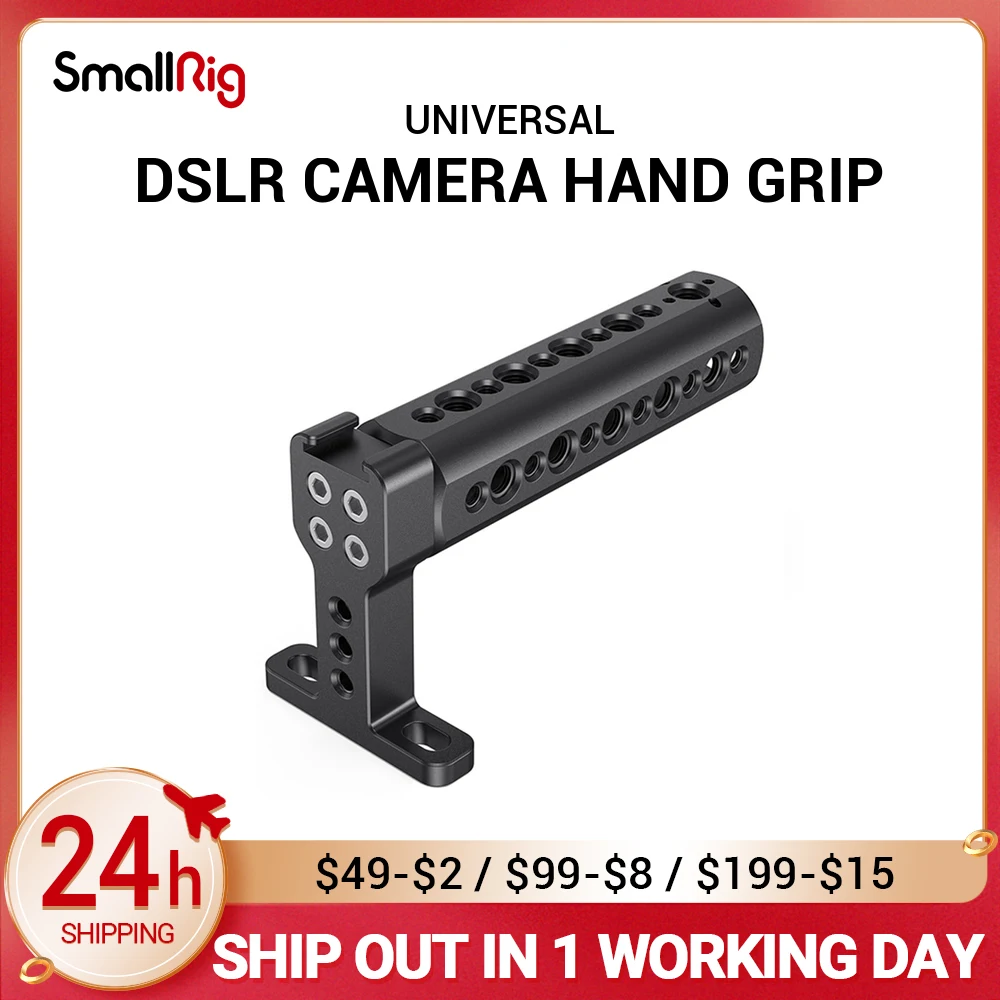 SMALLRIG Top Handle Grip Cheese Handle with Cold Shoe Mount for Digital DSLR Camera 1638