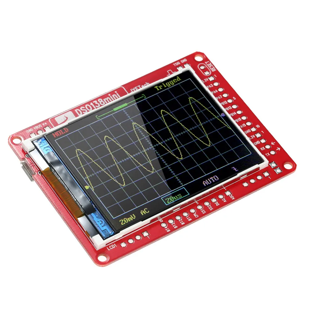 DSO138 цифровой осциллограф комплект мини-осциллограф DIY Kit SMD запчасти предварительно припаянный электронный Обучающий набор 1MSa/s 0-200 кГц