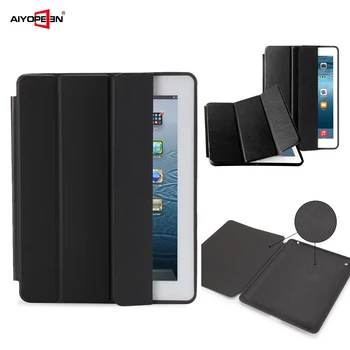 

PU leather cover case for ipad 9.7 air 1 2 2017 2018 5th 6th Generation, Aiyopeen Magnetic Flip smart cover for IPAD 4 3 2 case