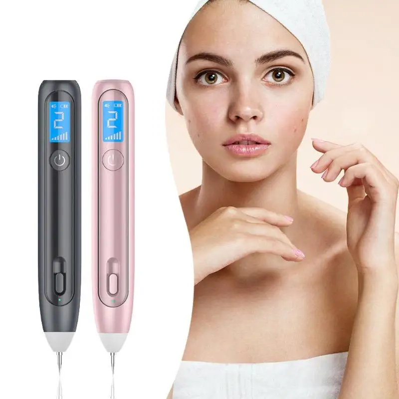 

1PC LCD Face Skin Dark Spot Remover Mole Tattoo Removal Laser Plasma Pen Machine Facial Freckle Tag Wart Removal Beauty Care