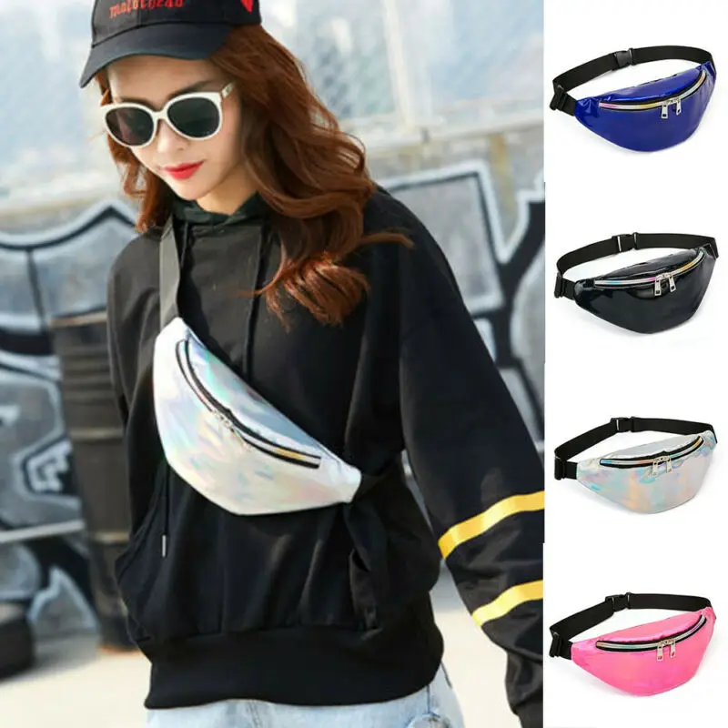 2019 Women Men Outdoor Sport Holiday Pouch Waist Fanny PU Pack Crossbody Wallet Belt Travel Bum Bag Shoulder bag