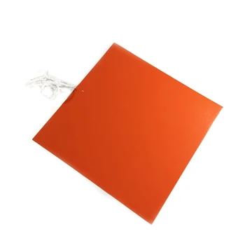 

600*600*1.5mm 220V 1500W Silicone Heater for 3d printer adhesive 1 side 100k thermistor 1000mm lead wire