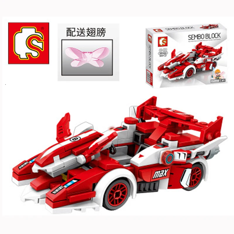 Sembo City Super Racers Speed Champions Compatible With Supercar Racing Car Model Building Blocks Bricks Kids Toys