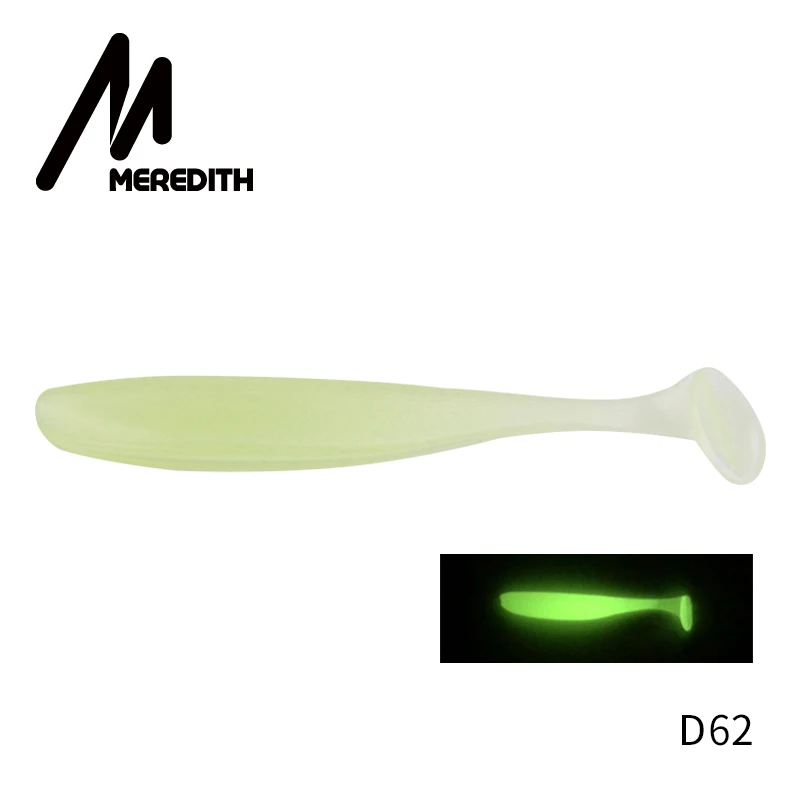 D62 MEREDITH 20 шт./партия 50 мм 0,88 г легкие рыболовные приманки, наживки силиконовые приманки мягкие приманки приводные мягкие приманки искусственные приманки - Цвет: D62