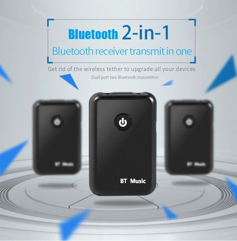 2 в 1 Bluetooth передача получить беспроводной 4,2 AUX адаптер 3,5 мм Jack аудио для столов ТВ домашняя Автомобильная стерео система