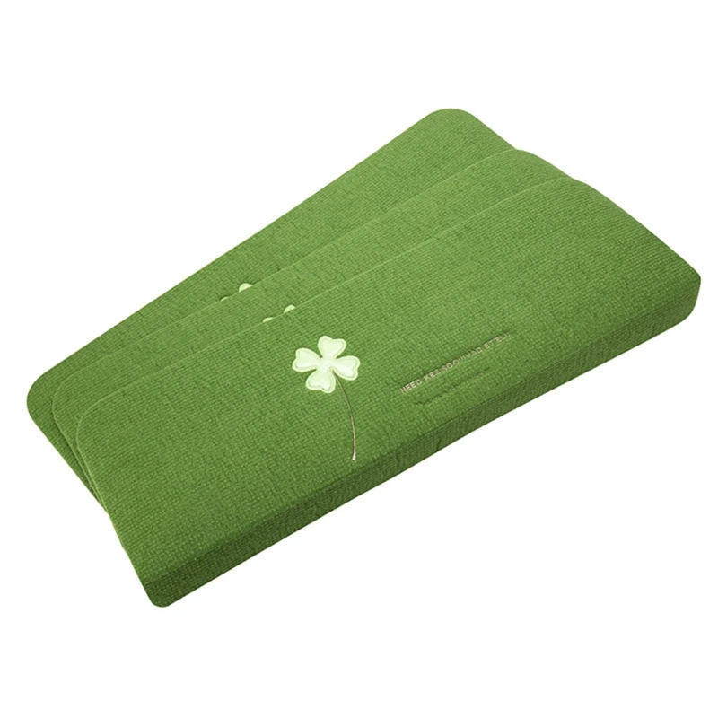 Коврик для лестницы с растительной печатью, 1 шт. зеленый светящийся коврик для лестницы, Противоскользящий коврик, коврик для прихожей из синтетического волокна