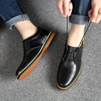 

2020 spring and autumn men's leather shoes new leather casual men's shoes fashion British men's shoes shoesТуфли мужские