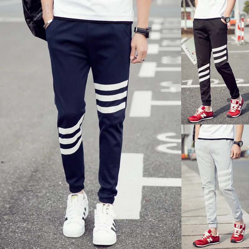 

Korean-style Casual Pants Men Three Lever Sweatpants Athletic Pants Fashion Men's Trousers Fashion Athletic Pants Fashion