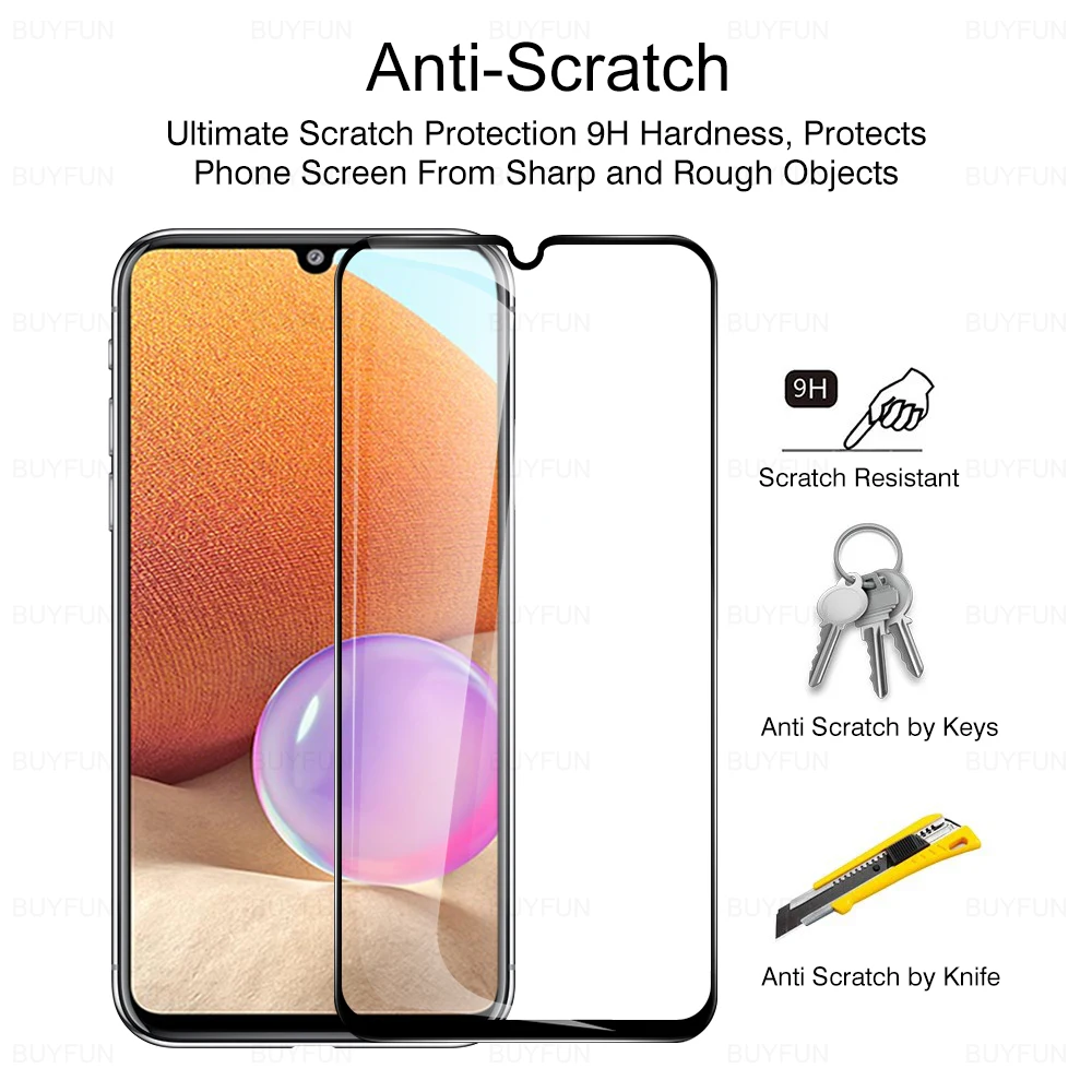 Full Cover Glass Protective For Samsung A32 4G Screen Protector For Samsung Galaxy A32 5G A 32 On A13 A33 A53 5G Tempered Film phone tempered glass