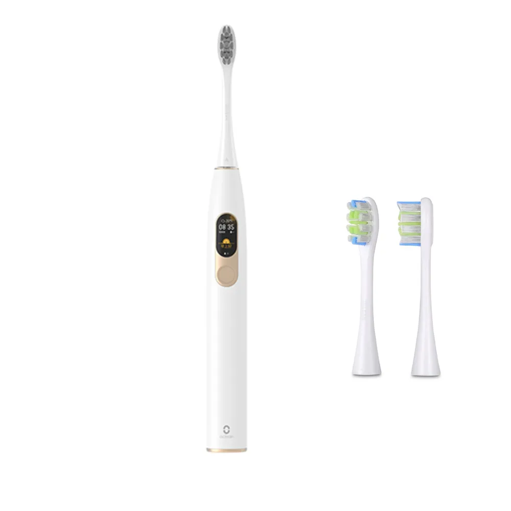 set 4 01 Oclean X Smart Sonic электрическая зубная щетка с цветным сенсорным экраном международная версия USB перезаряжаемая приложение управление - Цвет: set 4