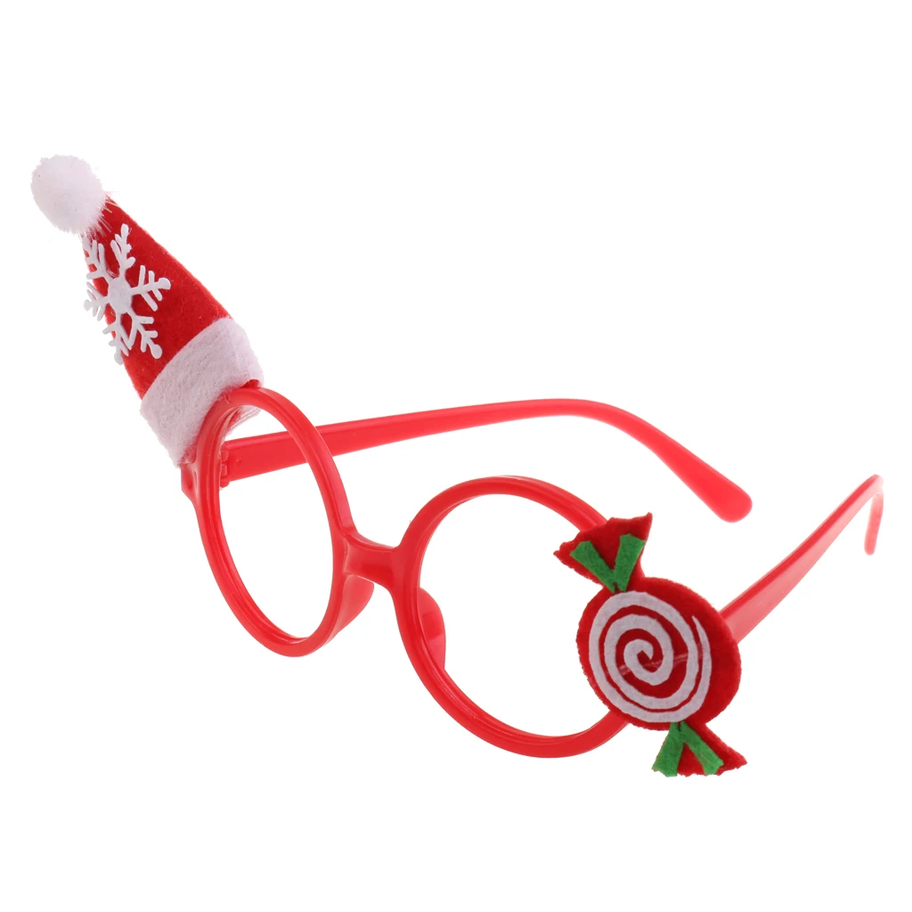 New Year Gift For Adult Kids Christmas Holiday Hat Party Glasses Eyewear Kids Party Cosplay Props Funny Eyewear
