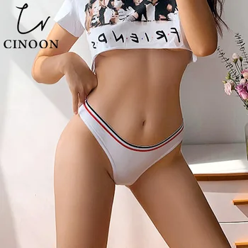 

CINOON Amazing Women Lingerie G String Cotton Underwear Femal Sexy T-back Thong Bandage Seamless Panties Hot Sale Knickers