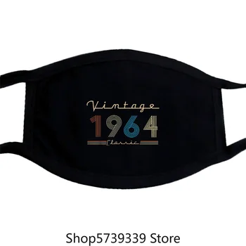 

Vintage 1984 Classic Masks Colorful Pattern Washable Reusable Mask for Unisex Black