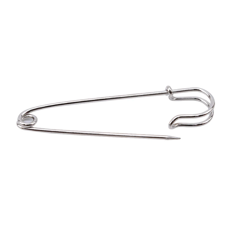 100Pcs Extra Large Steel Safety Pin Brooch Pin Safety Pins Brooch,Bright Silver Sewing Needle 65mm/75mm Alfileres Costura
